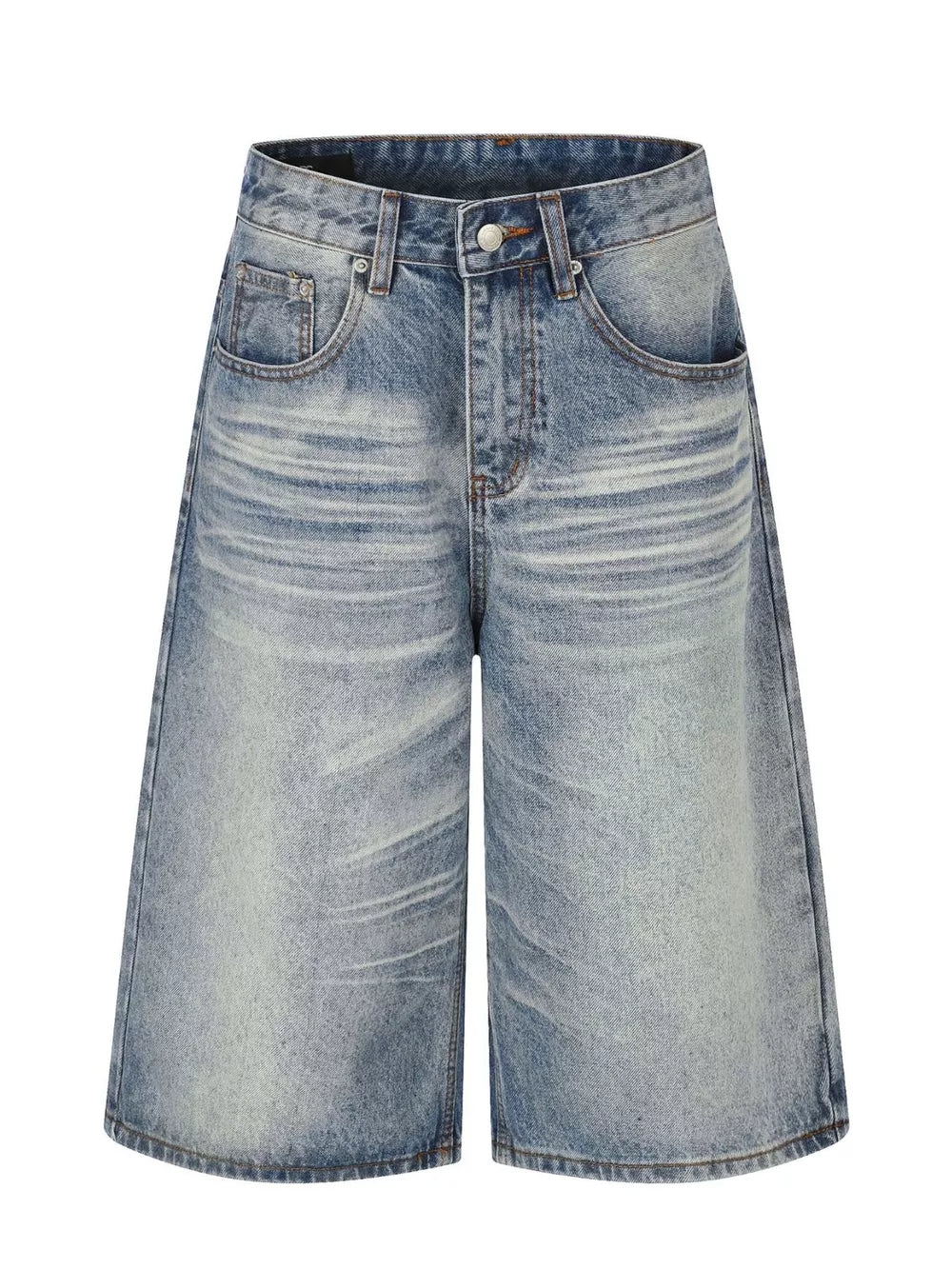 Men's Vintage Wash Wide Leg Denim Capris