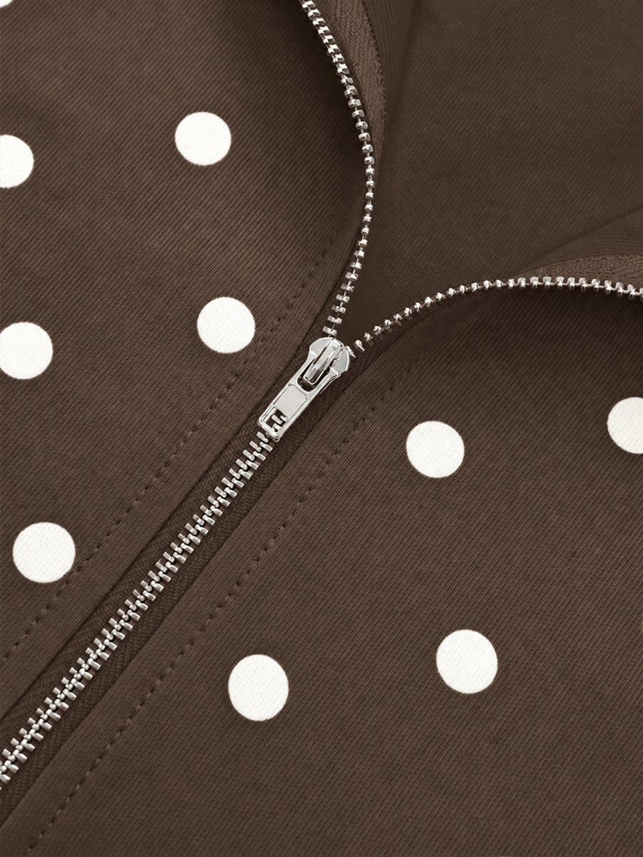 55% viscose, 40% polyester, 5% elastane Care instructions: Machine wash cold sweatshirt in Coffee Brown with relaxed