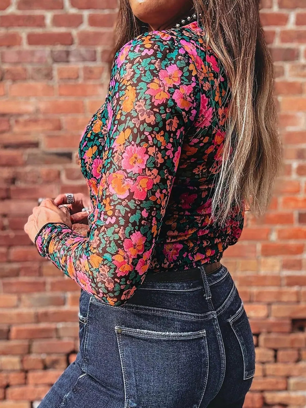 Leopard top with hip-length and pullover