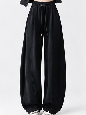 Dark Gray-Spring And Fall-Tall sweatpants