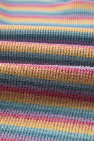 Rainbow Stripe Lounge Set with Tassel in Stripe