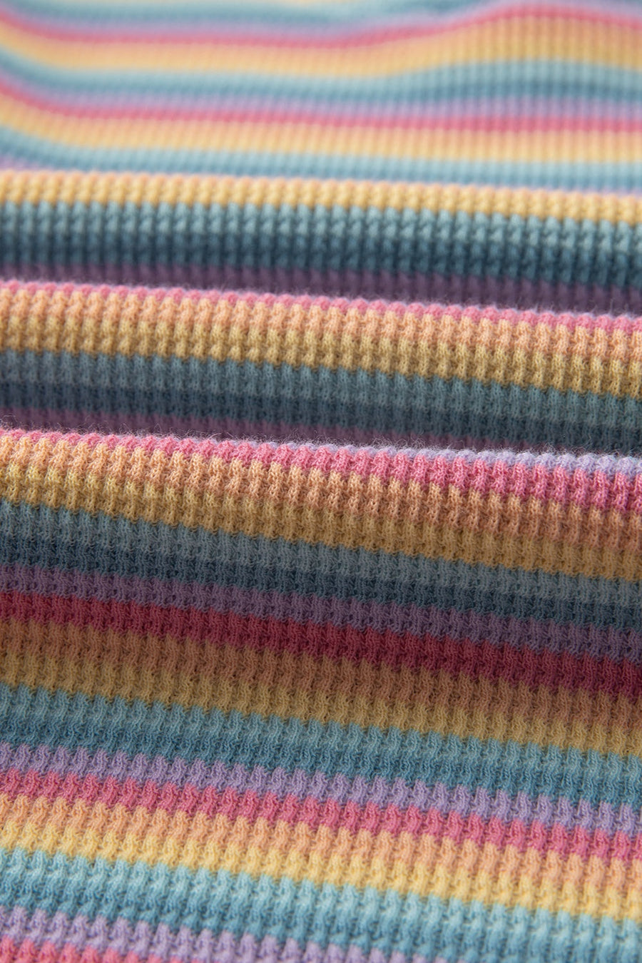 Rainbow Stripe Lounge Set with Tassel in Stripe