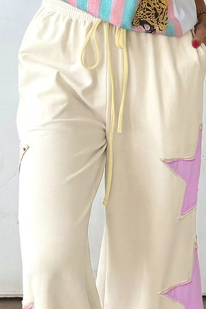 Star Patch Wide Leg Pants option 3