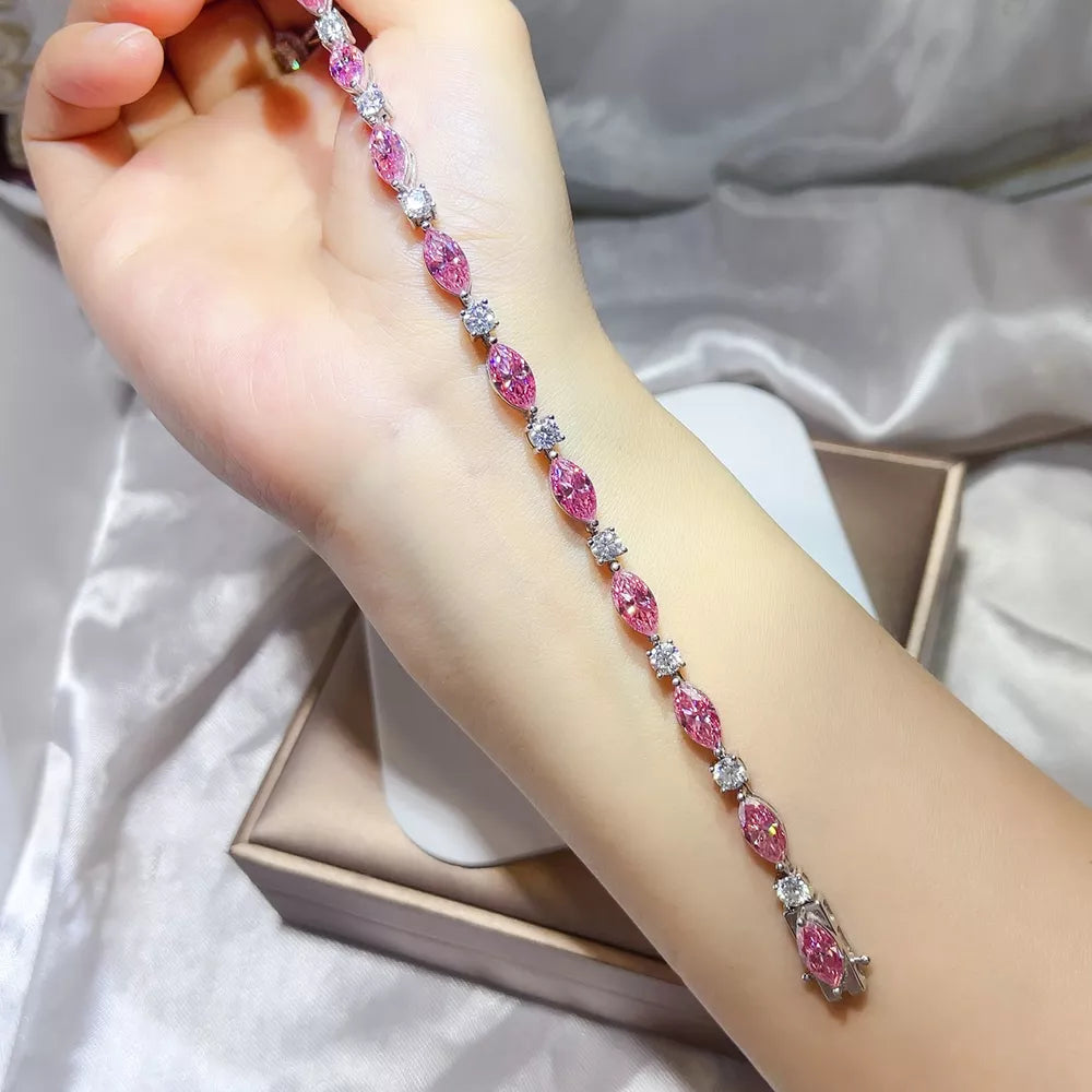 Sterling Moissanite Bracelet in this colorway