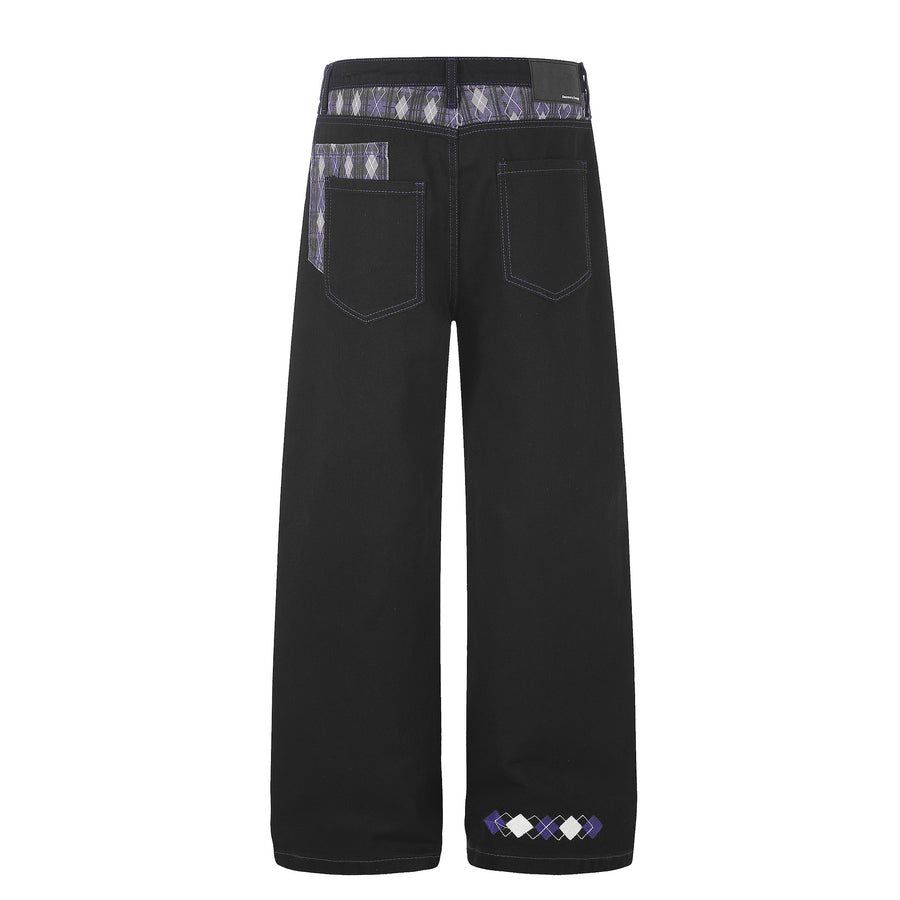 100% Cotton Care instructions: Machine wash cold wide-leg jeans in white with wide-leg silhouette