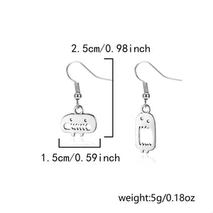 earrings in Silver with character and asymmetrical design