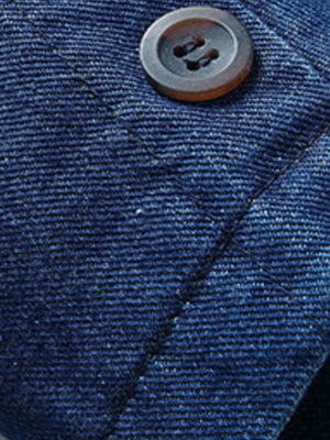 Men's Plus Size Button Up Denim Blazer option 7