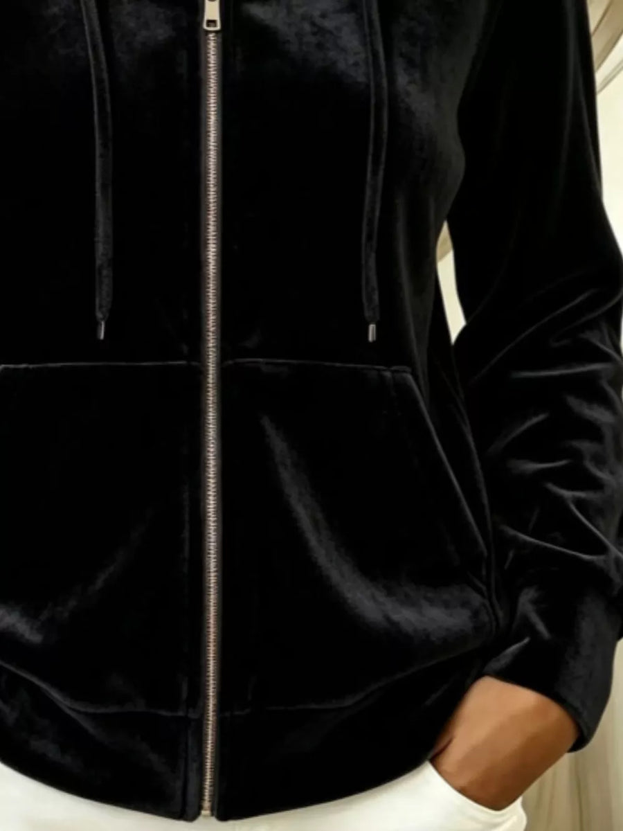 100% polyester Care instructions: Machine wash cold zip hoodie in Light Gray with regular silhouette
