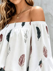 Black off-shoulder top with hip-length and pullover