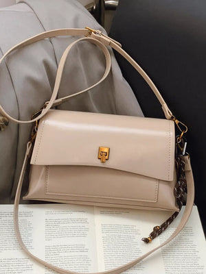 Leather Flap Shoulder Bag option 6