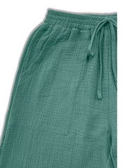 wide-leg pants in Taupe