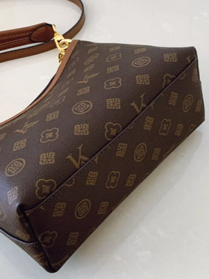 Monogram Pattern Shoulder Bag option 5
