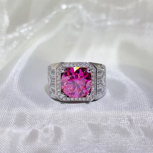 0.3 Carat Sterling Silver Geometric Solitaire Cocktail Ring option 3