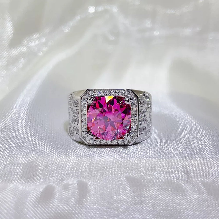0.3 Carat Sterling Silver Geometric Solitaire Cocktail Ring option 3