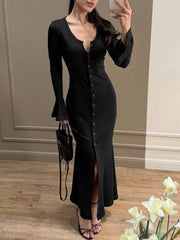 Khaki fitted bodycon dress with scoop neck