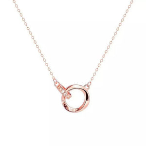 necklace in rose gold