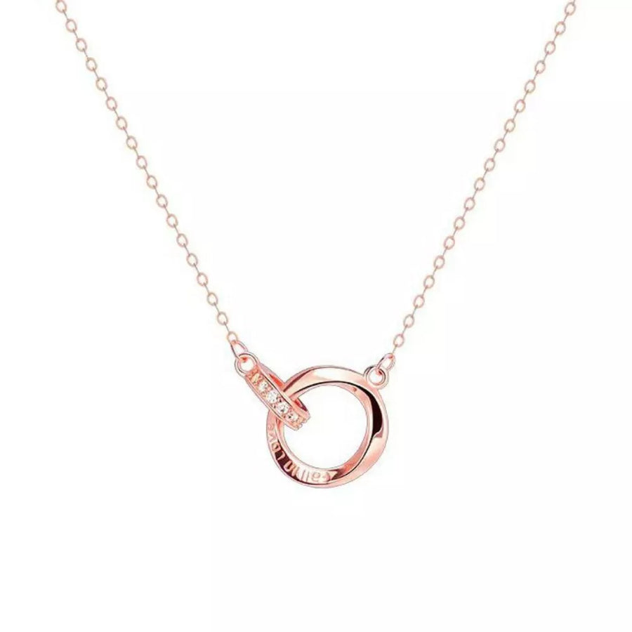necklace in rose gold