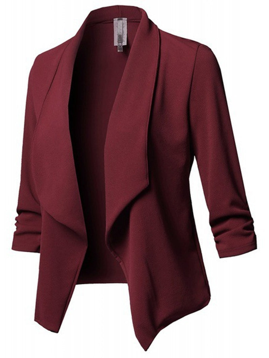 classic blazer in Pink with shawl lapel