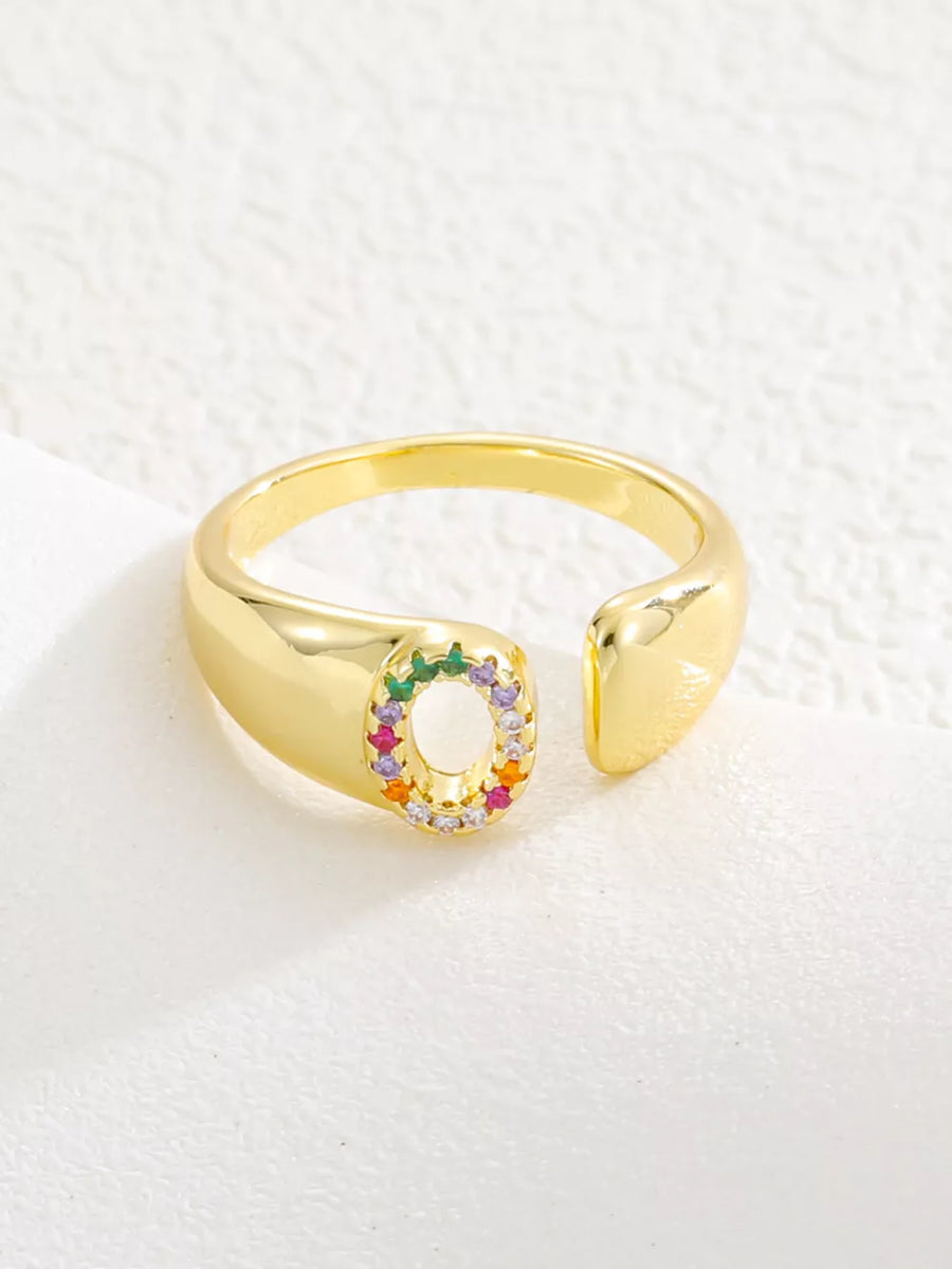 18K Gold-Plated, Copper, Zircon Care instructions: While wearing the pearl jewel ring in T with band silhouette