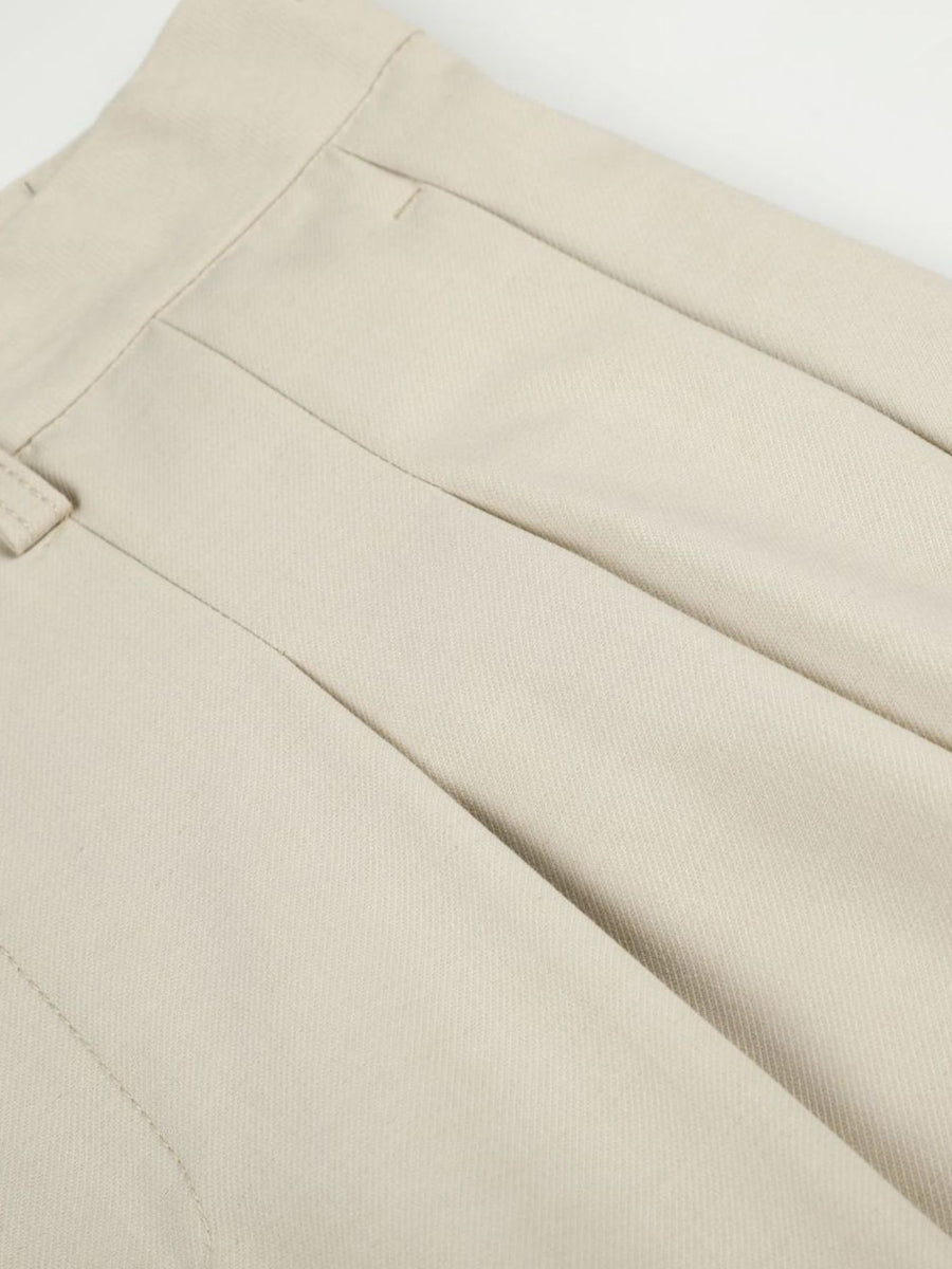 cream wide-leg pants