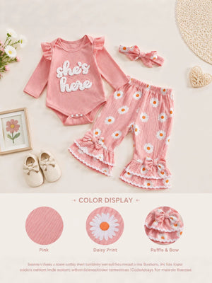 95% cotton, 5% spandex Care instructions: Machine wash cold bodysuit in Pink with fitted silhouette