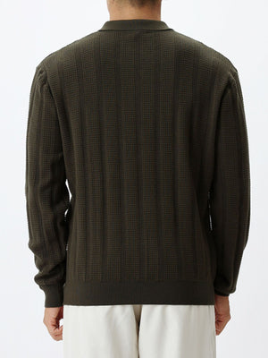 Light Brown zip-up sweater featuring plus-size and ribbed