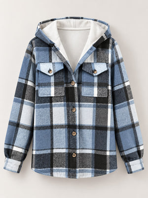 black regular shacket with collared