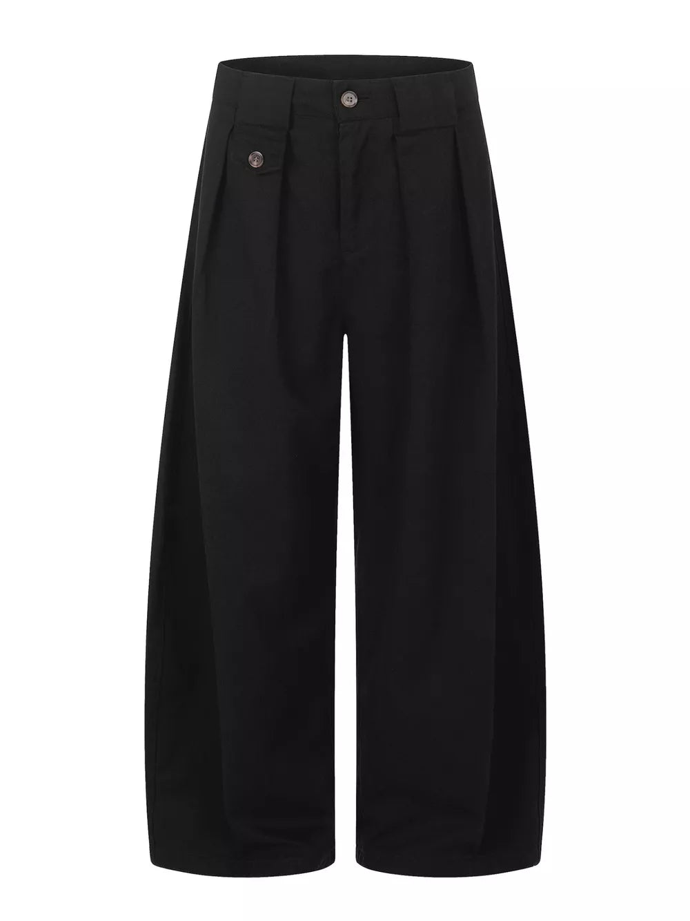 beige wide-leg pants with full-length and zip-front