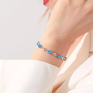 0.3 Carat Moissanite 925 Sterling Silver Bracelet in Silver