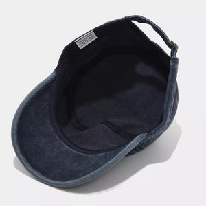 vintage-inspired hat in dark green with not applicable