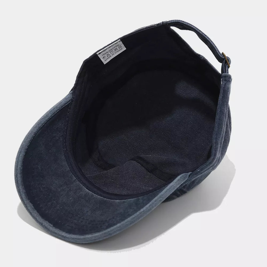 vintage-inspired hat in dark green with not applicable