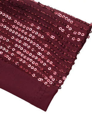 burgundy bodycon dress