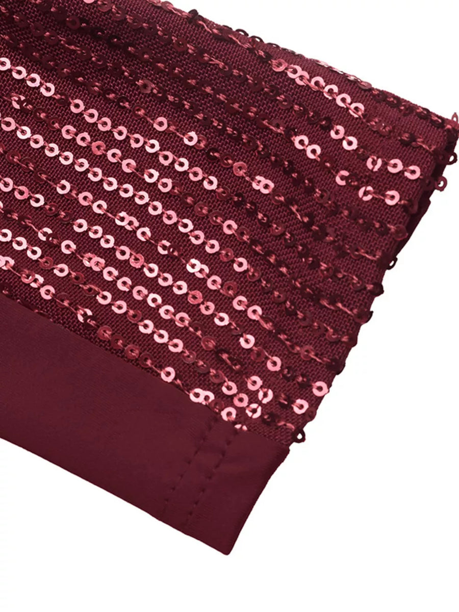burgundy bodycon dress