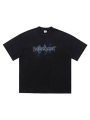 Crew-neck Graphic Oversized Vintage Top option 4