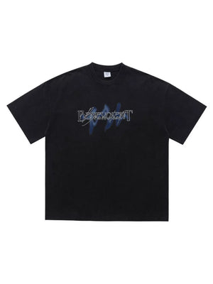 Crew-neck Graphic Oversized Vintage Top option 4