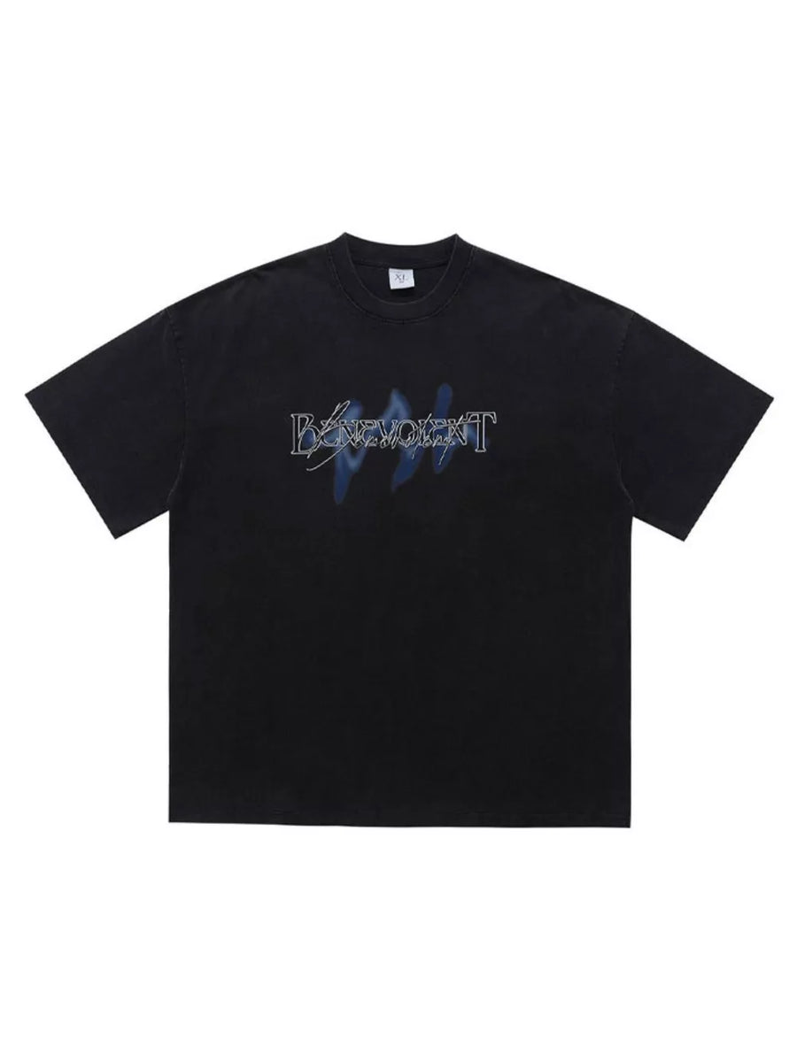 Crew-neck Graphic Oversized Vintage Top option 4