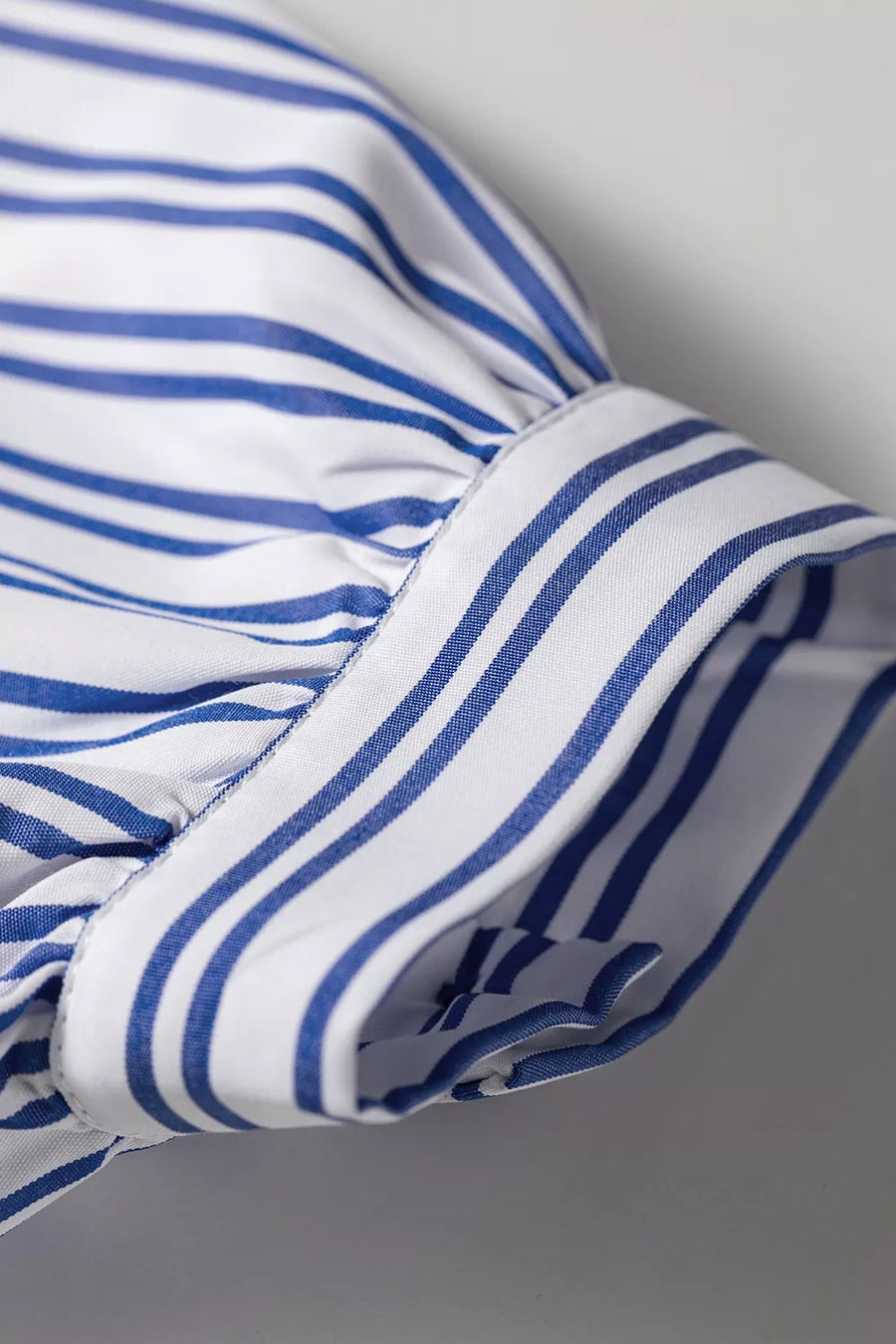 Stripe Embroidered Button Front Long Sleeve Shirt option 7
