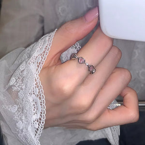 Platinum-Plated,925 sterling silver,Zircon Care instructions: Avoid wearing duri ring in purple with fitted silhouette