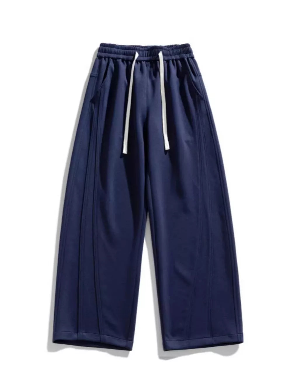 Men's Plus Size Loose Fit Wide Leg Casual Pants in Khaki Color