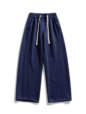 Men's Plus Size Loose Fit Wide Leg Casual Pants in Khaki Color