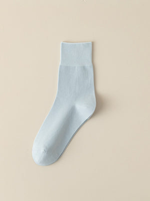 sky blue socks with ankle-length and elastic