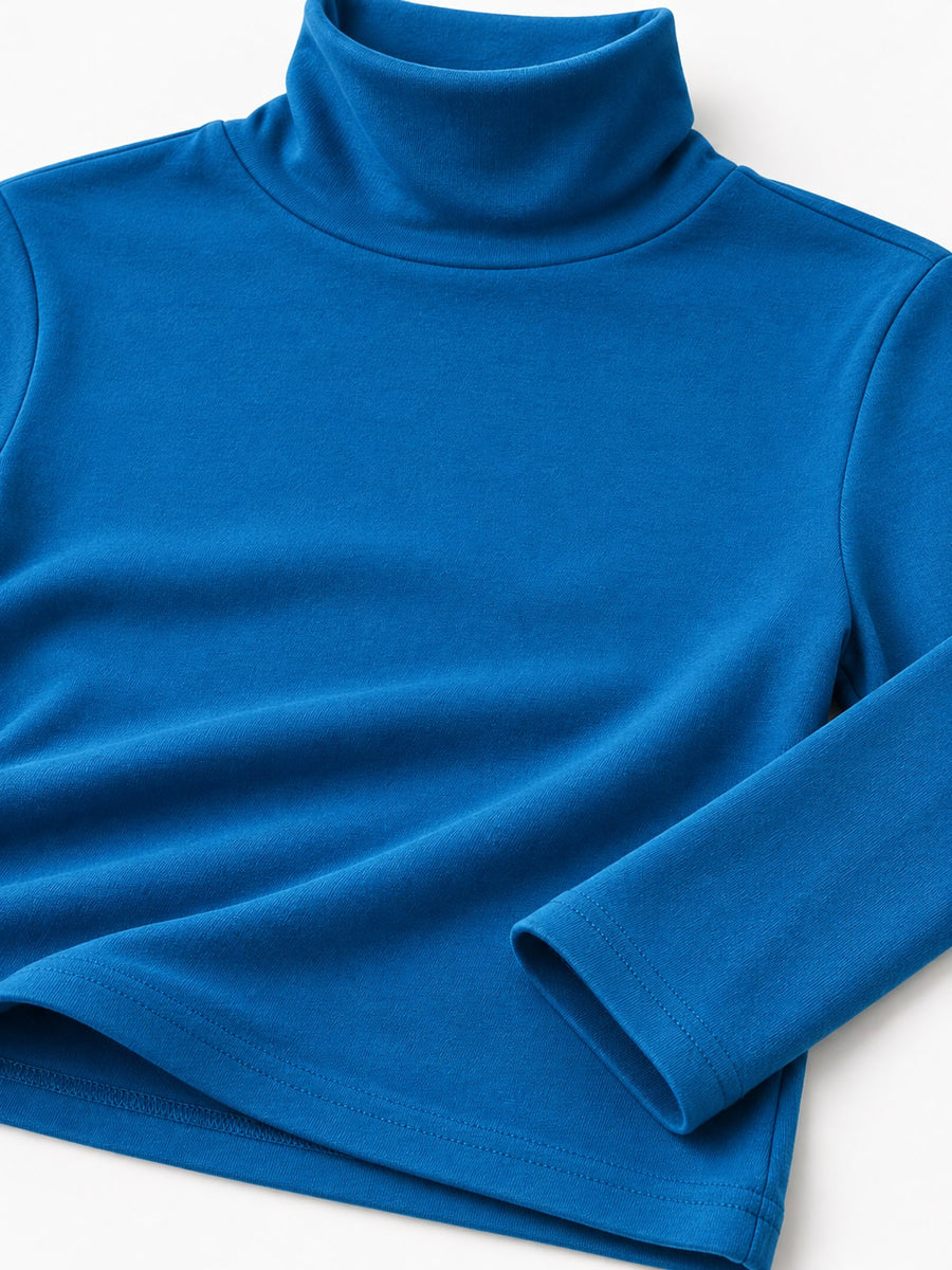 ivory slim t-shirt with turtleneck