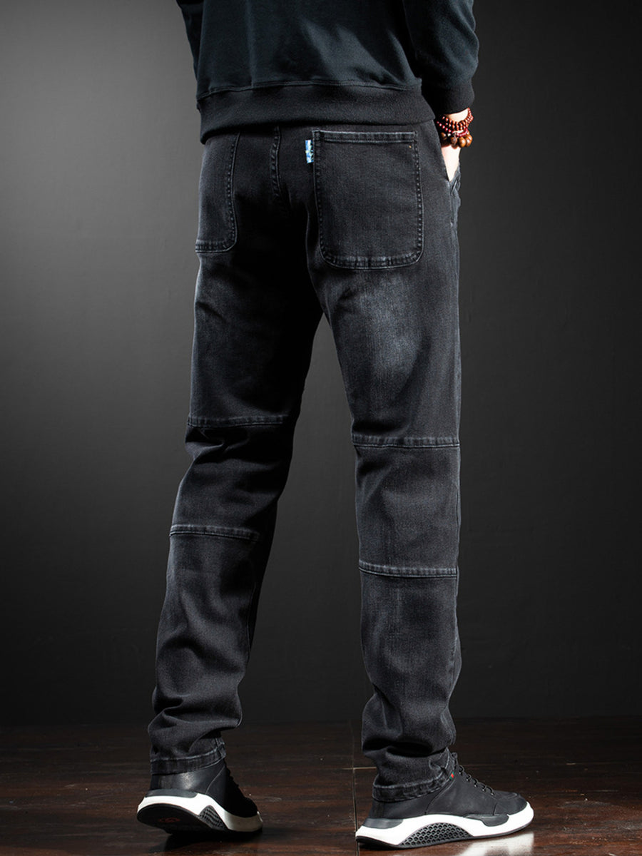 Men's Slim Fit Black Jeans option 3