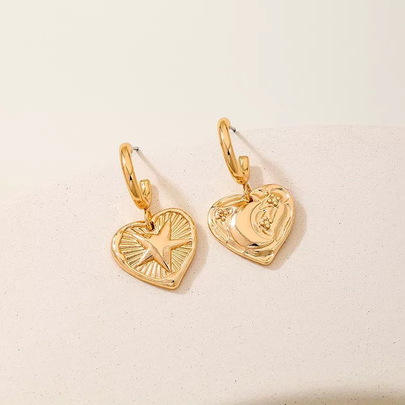 18K Gold-Plated, Alloy Care instructions: Avoid wearing during exercise, as swea earrings in gold with regular silhouette