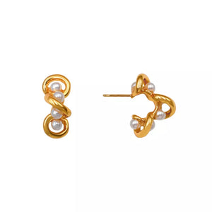 Gold earrings