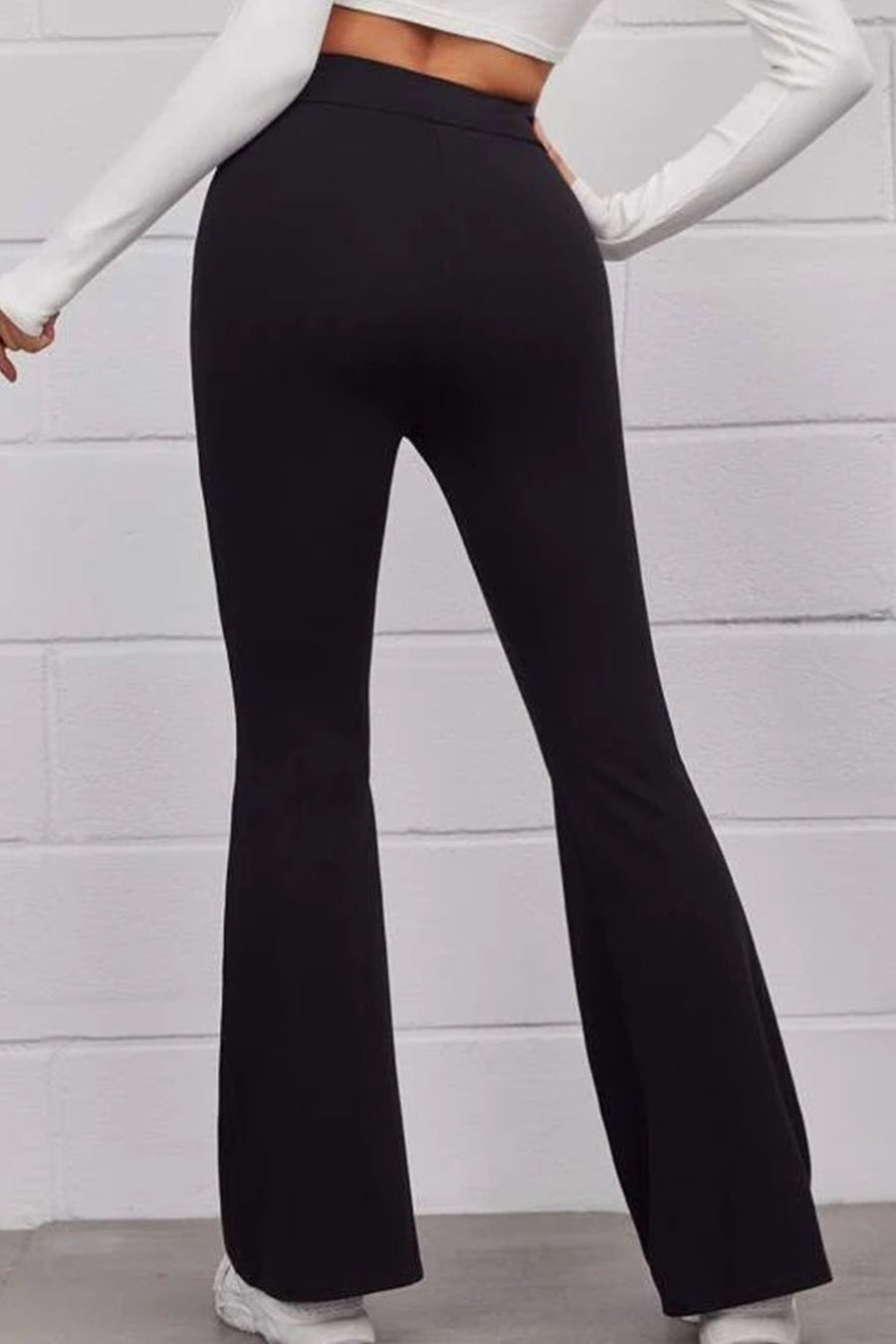 Black Flare Freestyle Trousers
