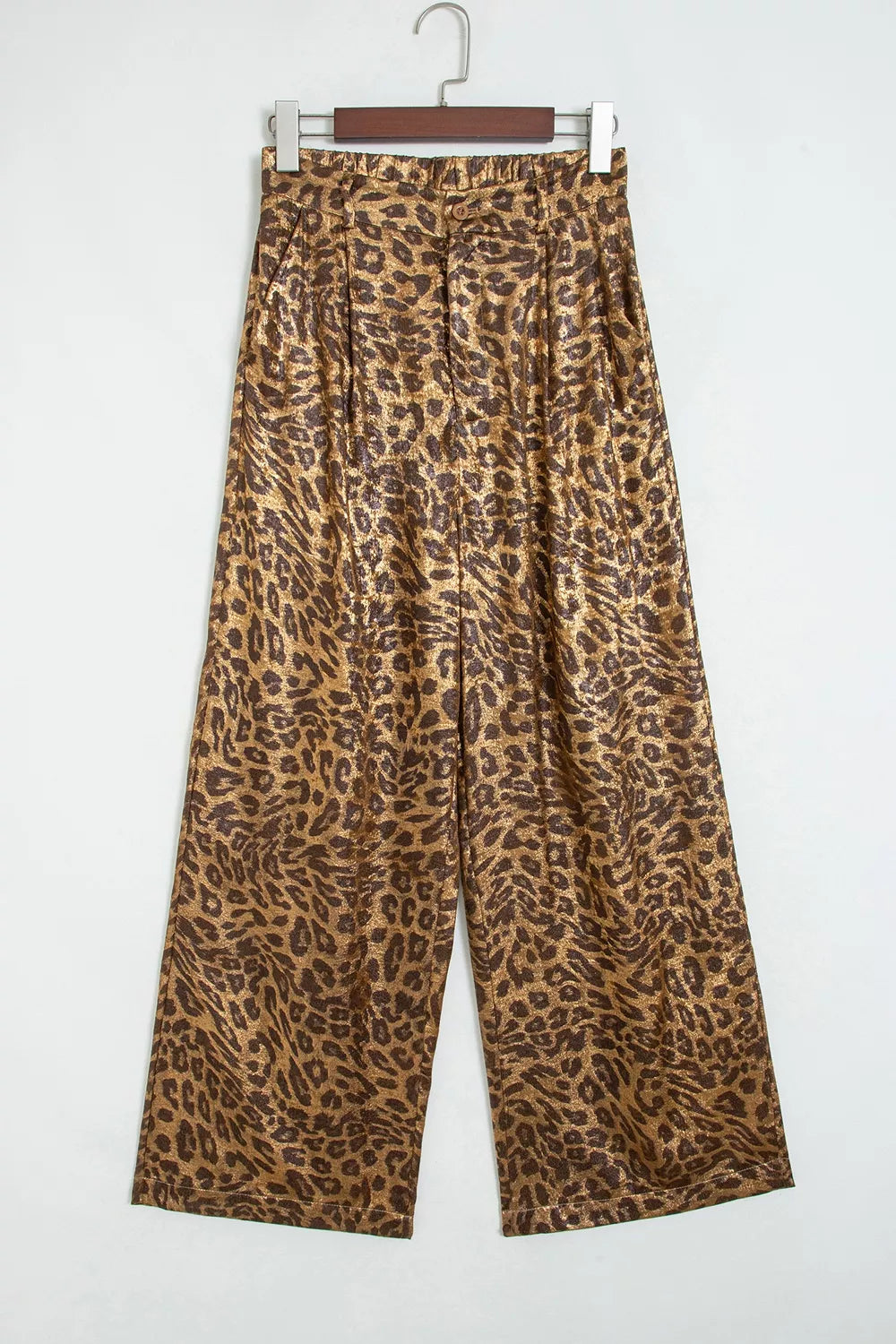 western wide-leg pants in Leopard with N/A
