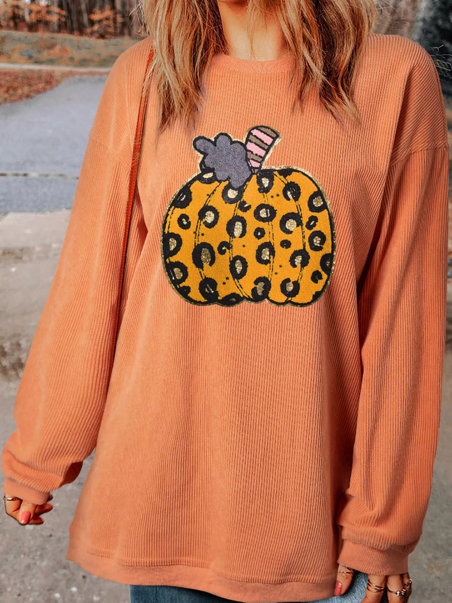 Sherbet sweatshirt with hip-length and pullover