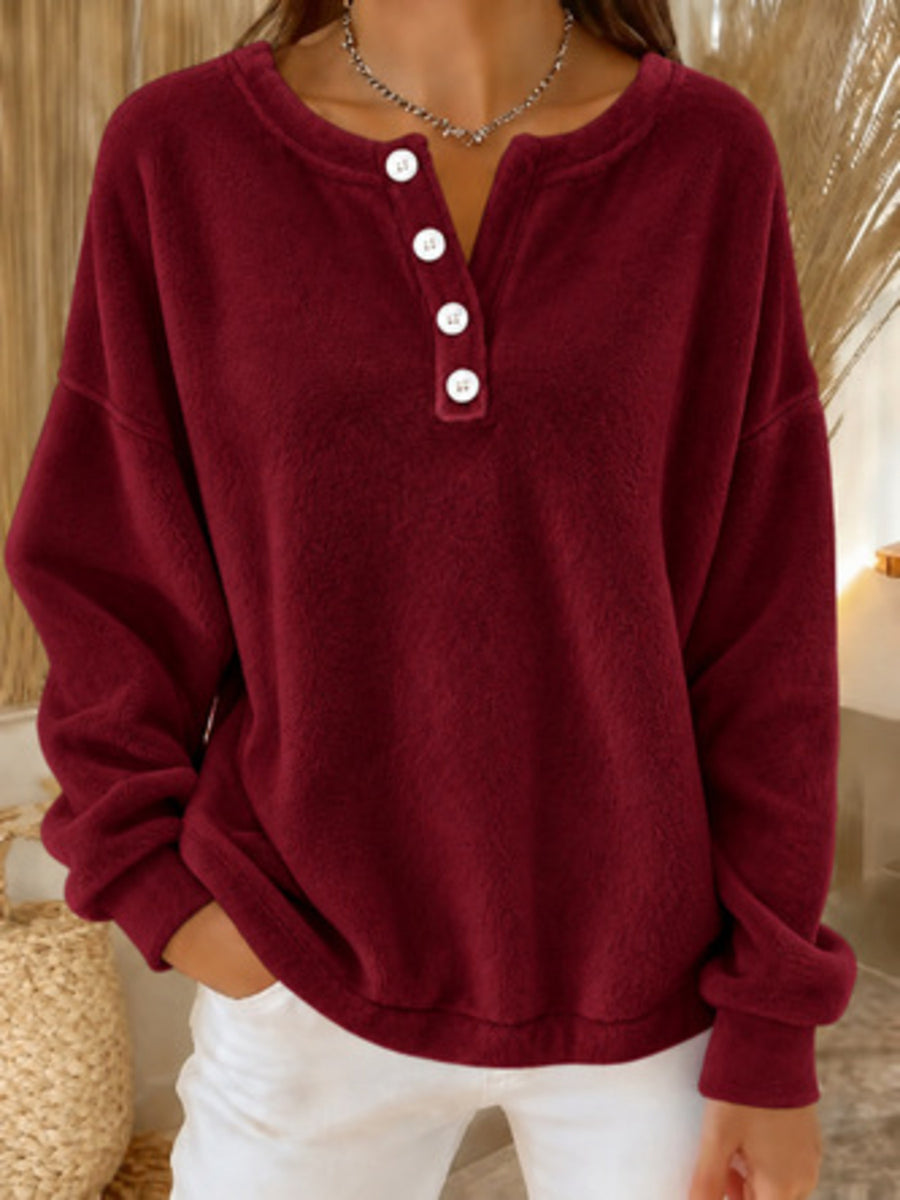 100% polyester Care instructions: Machine wash cold sweatshirt in White with relaxed silhouette