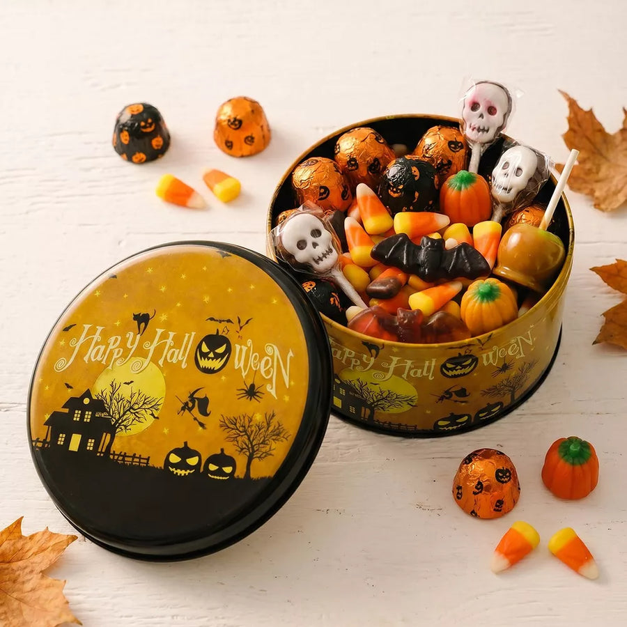 black Tin featuring Halloween theme and graphic print